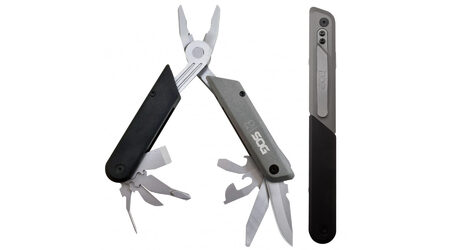 купите Мультитул SOG Baton Q3 / ID1021 (пассатижи, клинок, стамеска, открывашки, напильник, отвертки, шило) в Перми