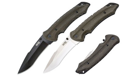 купите Нож складной SOG Kiku Folder Large Satin и Black TiNi / KU1011 - KU1012 в Перми