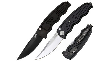 купите Нож автоматический SOG TAC Automatic Satin и Black TiNi / ST01 - ST02 в Перми