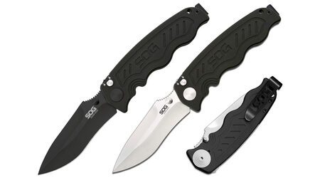 купите Полуавтоматический складной нож SOG Zoom Mini Satin и Black TiNi / ZM1001 - ZM1002 в Перми