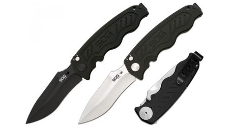 купите Полуавтоматический складной нож SOG Zoom Spring Assisted Satin и Black TiNi / ZM1011 - ZM1012 в Перми