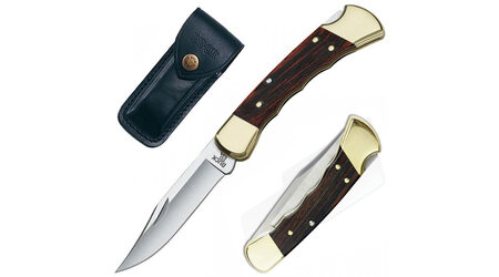 купите Нож складной Buck 110 Folding Hunter с выемками под пальцы 420HC / 0110BRSFG в Перми
