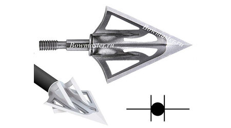 купите Наконечники охотничьи Carbon Express F-15 Fixed Dual Blade фиксированные, 100 и 125 гран, 6 лезвий (3 шт.) в Перми