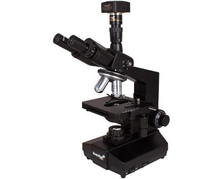 Купите профессиональный мощный цифровой микроскоп Levenhuk D870T (8 Мп) тринокулярный в интернет-магазине