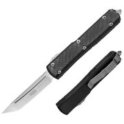 Автоматический выкидной нож Microtech Ultratech Tanto Contoured Chassis Carbon Fiber / 123-4CF