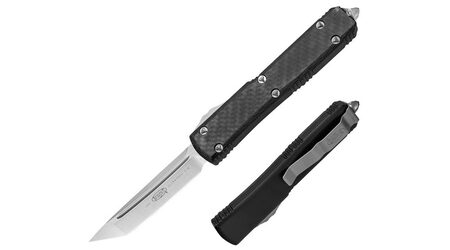 купите Автоматический выкидной нож Microtech Ultratech Tanto Contoured Chassis Carbon Fiber / 123-4CF в Перми