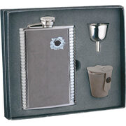 Подарочный набор: фляга "Пуля" 0 S.Quire 1508YGB-7-B, 3 стаканчика и воронка