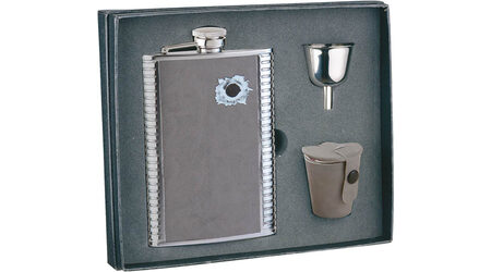 купите Подарочный набор: фляга "Пуля" 0 S.Quire 1508YGB-7-B, 3 стаканчика и воронка в Перми