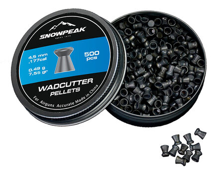 Купите cвинцовые пульки для пневматики SnowPeak WadCutter калибр 4.5 мм в Перми в нашем магазине
