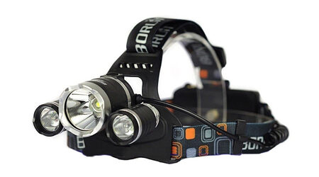 купите Светодиодный налобный фонарь Boruit HL-6633 (Cree XML T6 + 2 Q5) 1800 люмен в Перми