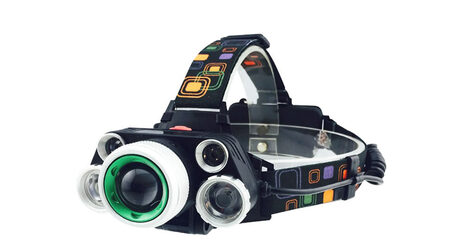 купите Светодиодный налобный фонарь UltraFire HL-8220-5 (Cree XML T6 + 4 XPE) 2300 люмен в Перми