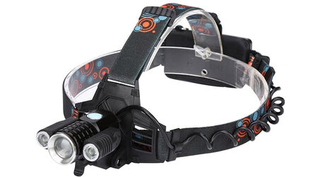 купите Светодиодный налобный фонарь UltraFire W-603 (Cree XML T6 + 2 Q5) 3500 люмен в Перми