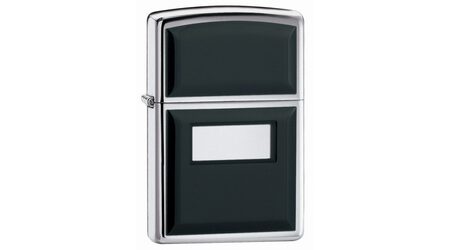 купите Зажигалка Zippo 355 Ultralite Black High Polish Chrome (зеркальный хром, накладки из черного пластика) в Перми