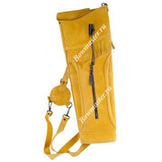 Колчан для стрел заплечный желто-коричневый Deluxe